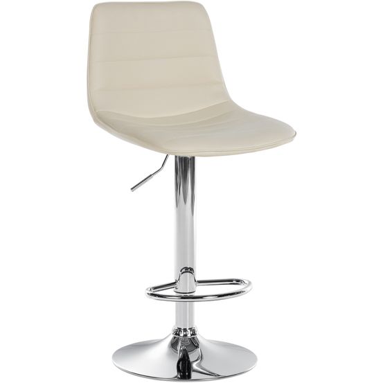 Tabouret de bar lex simili cuir chromé
