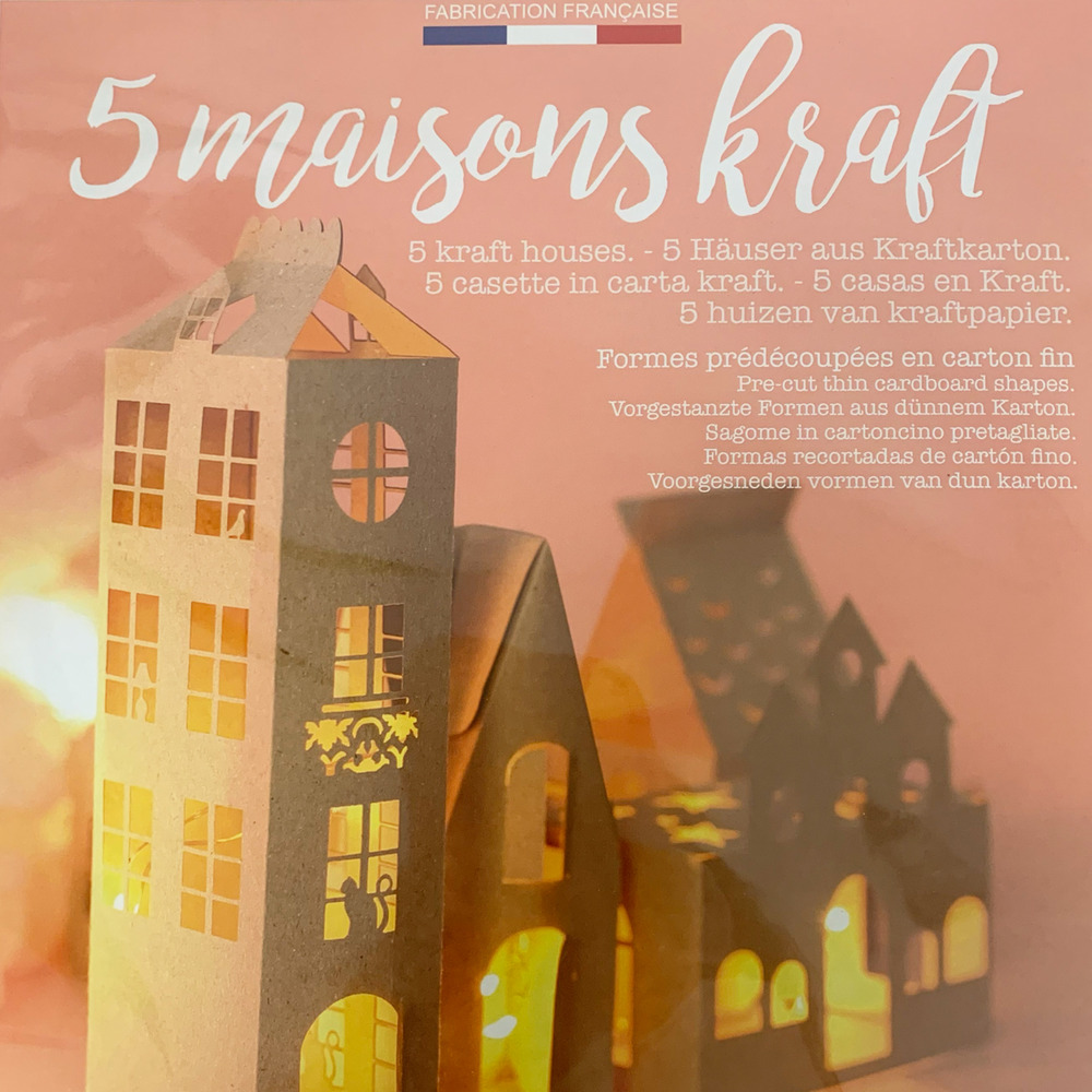 Kit pour faire son village de noël en kraft
