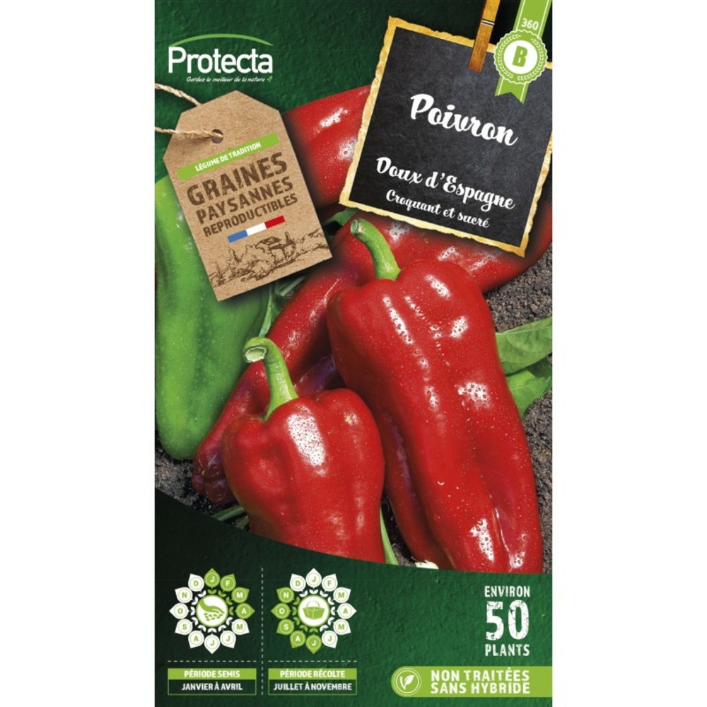 Graines paysannes - poivron doux d'espagne