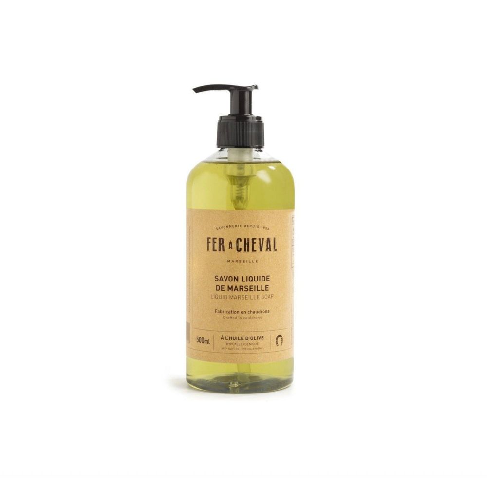 Savon liquide de marseille à l'huile d'olive 500ml - fer à cheval