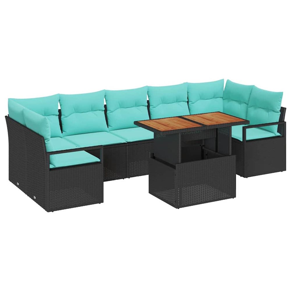 Ensemble de canapé de jardin 8 pc 7-nombre de places