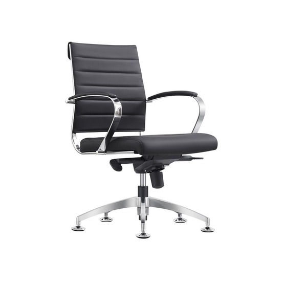 Chaise de conférence cádiz noire - 100 % cuir