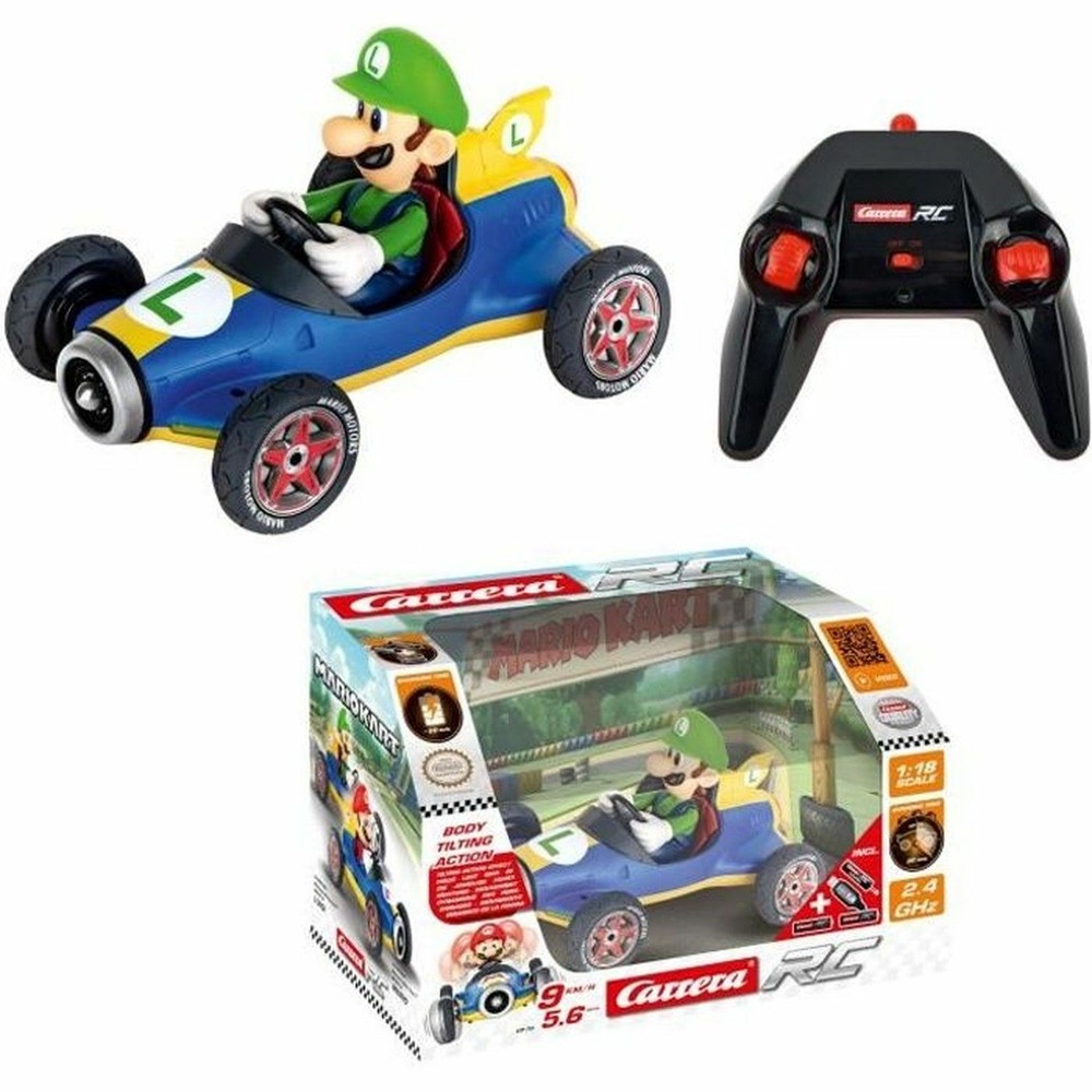 Voiture télécommandée 2,4ghz mario kart™ mach 8, luigi
