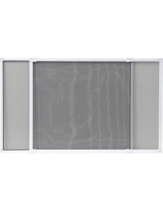 Moustiquaire cadre extensible luance blanc/toile grise 50x40cm - luance