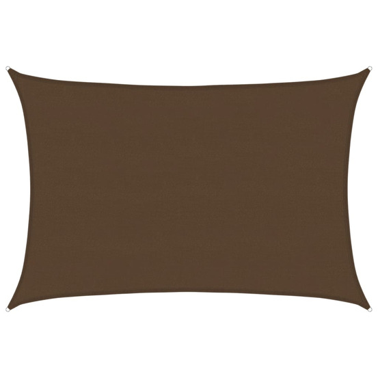 Voile d'ombrage 160 g/m² marron 5x6 m pehd