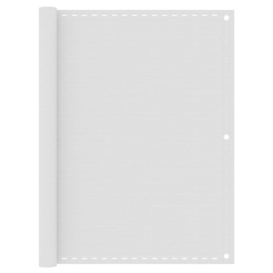 Écran de balcon blanc 120x500 cm pehd