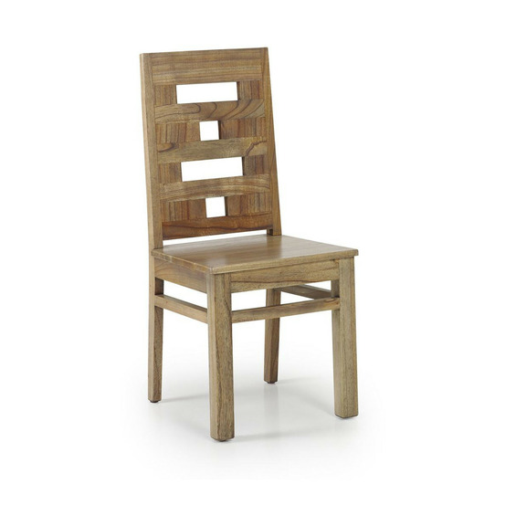 Chaise bois marron - kerline décoration d'autrefois