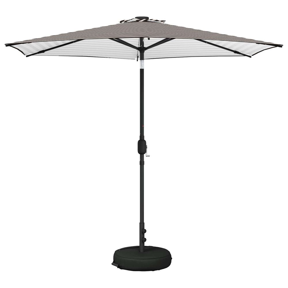 Parasol de jardin avec lumières led et base 2,7 x 2,7 m
