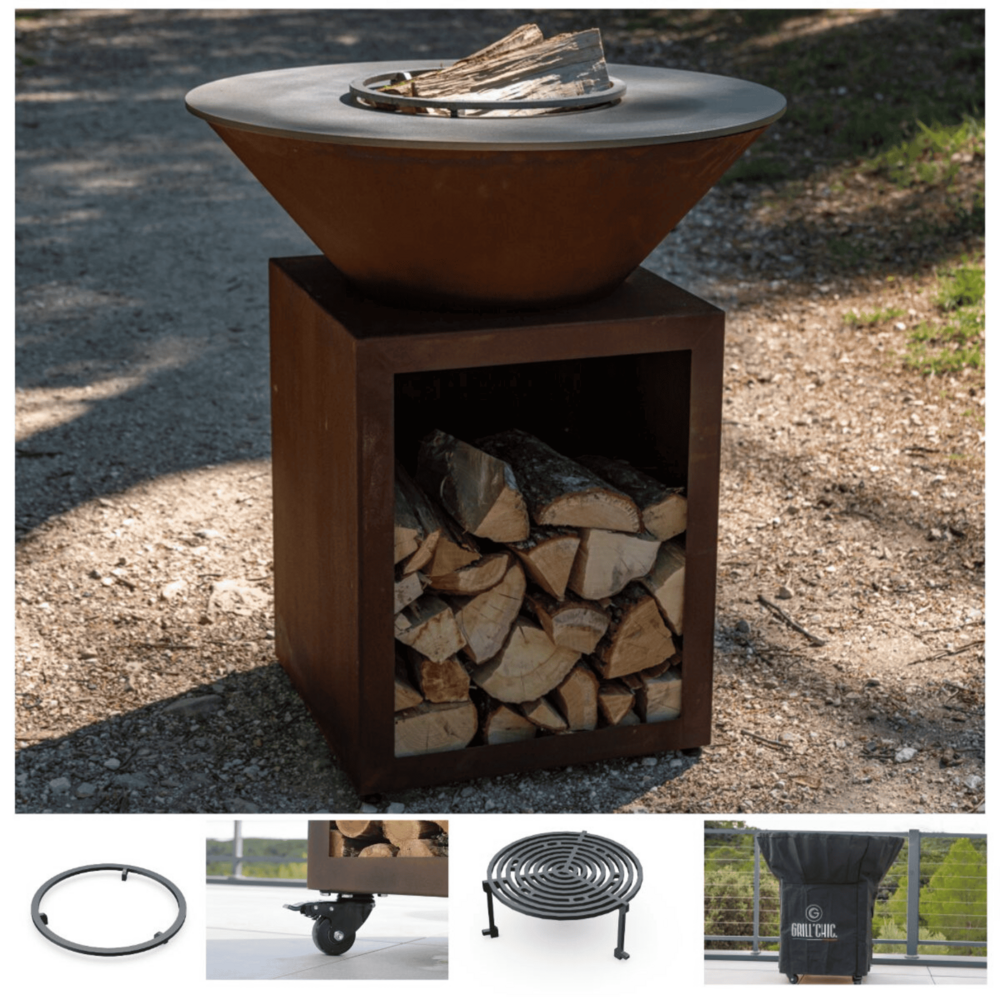 Pack printemps brasero classique corten 83 simple cuve