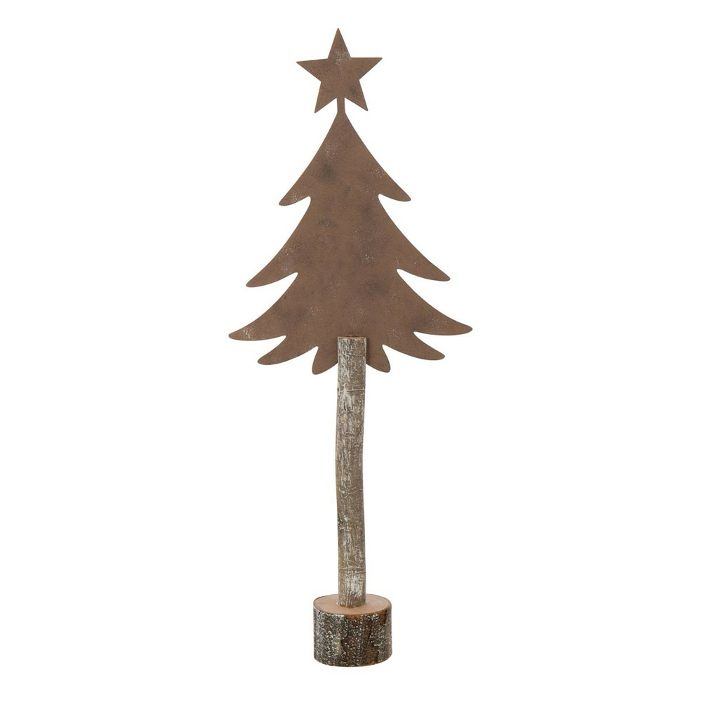 Sapin de noël sur tronc 
