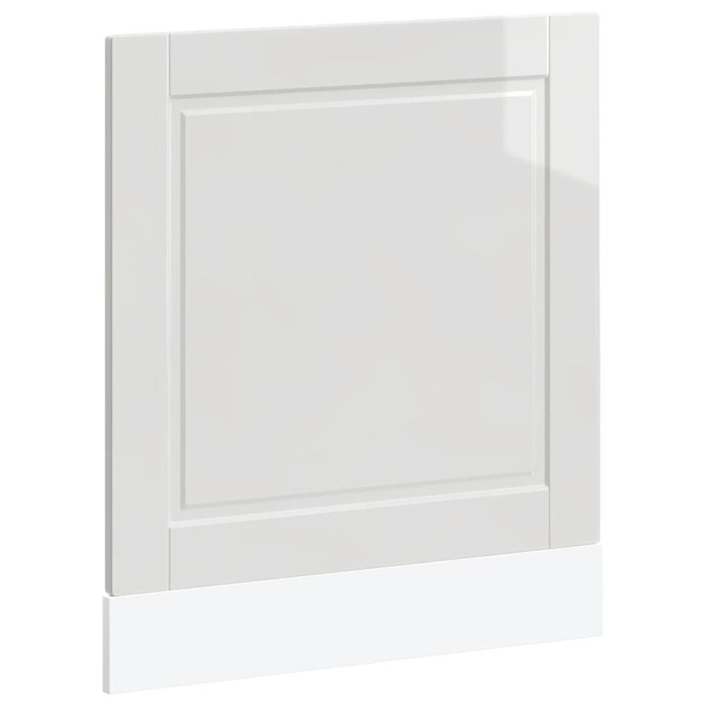 Panneau de lave-vaisselle porto blanc brillant 60x1,5x57 cm