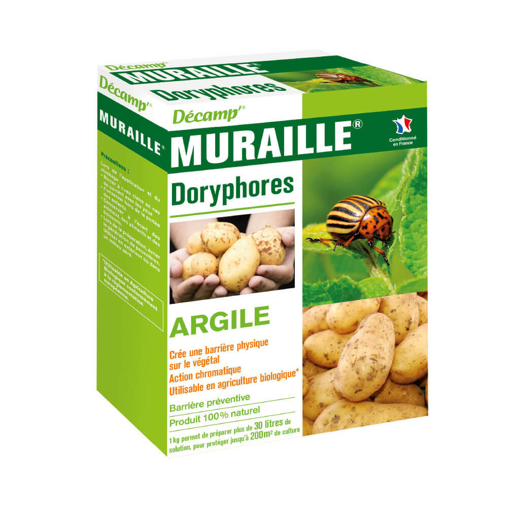 Argile blanche contre les doryphores adultes