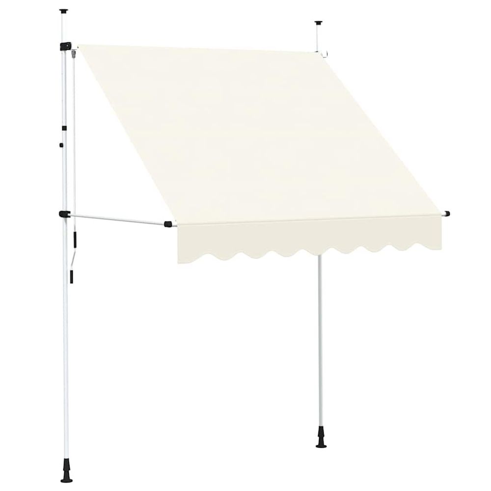 Auvent manuel rétractable 200 cm crème