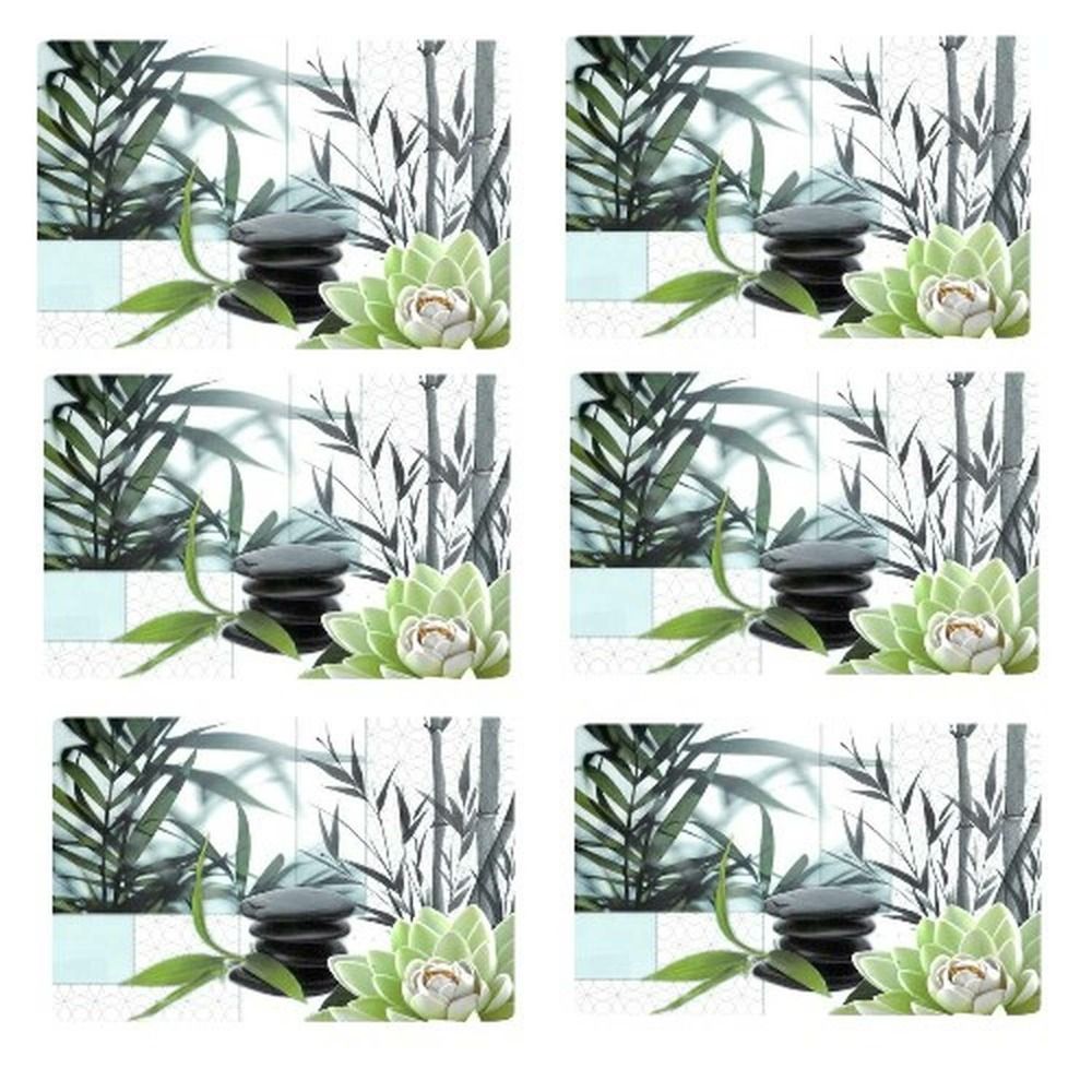 Lot de 6 sets de table nenu - 28 x 43 cm - vert