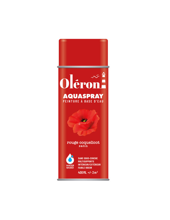 Aérosol aquaspray oléron rouge peinture de marquage temporaire rouge satiné - technima