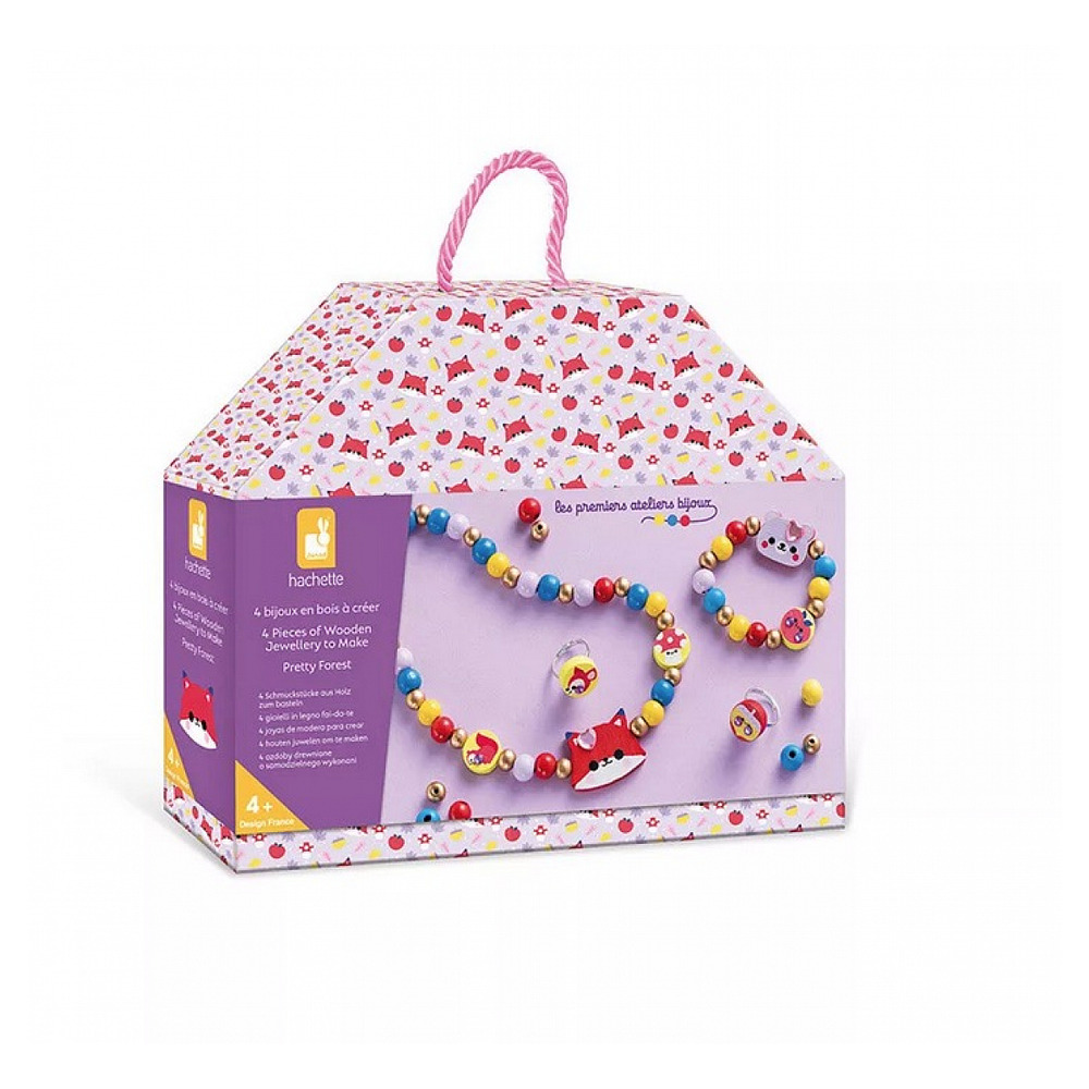 Kit de création de bijoux en bois pour enfants - pretty forest