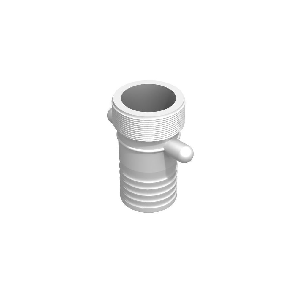 Raccord cranté male 2''1/2 bsp - male cannelé droit 63mm