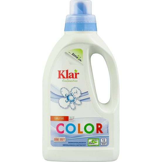 Lessive couleur, lessive liquide, sans parfum, 750 ml