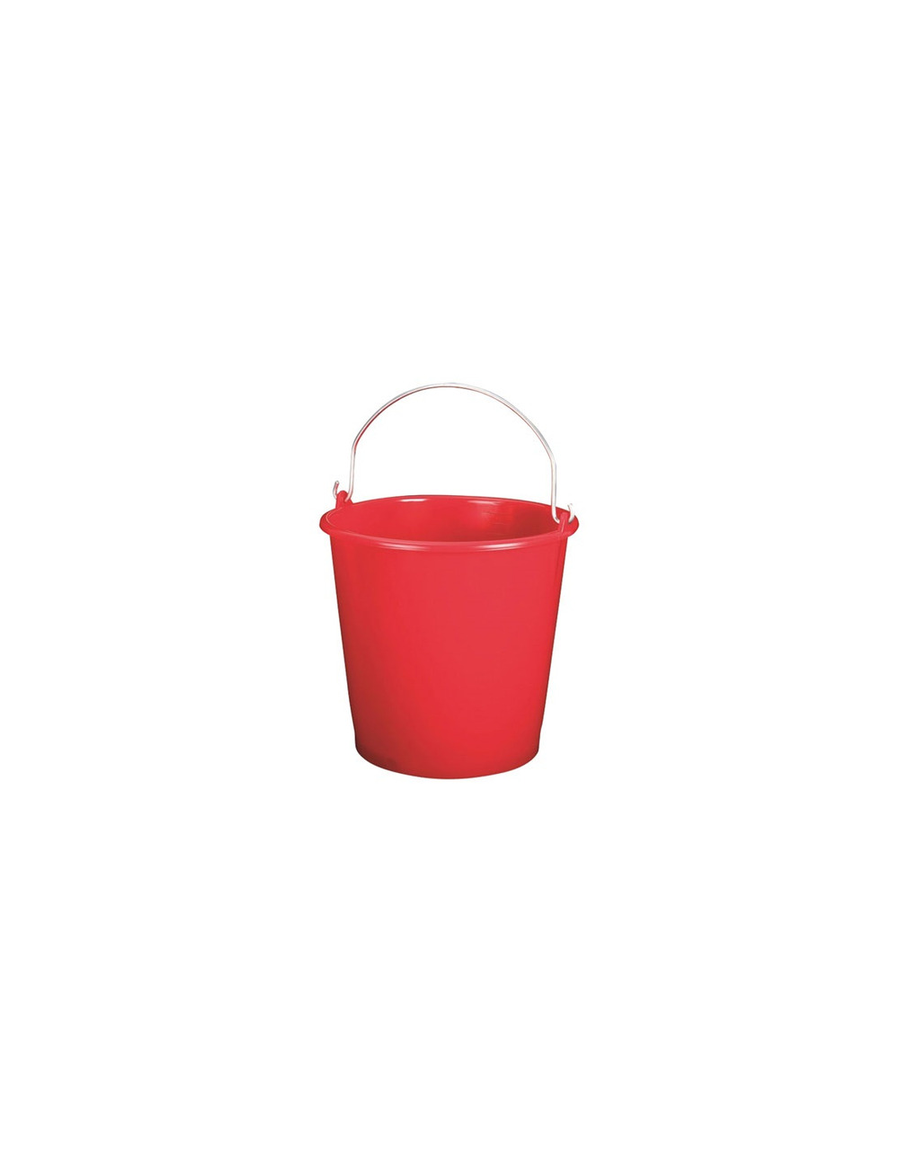 Seau ménage 5l rouge - aluminium et plastiq