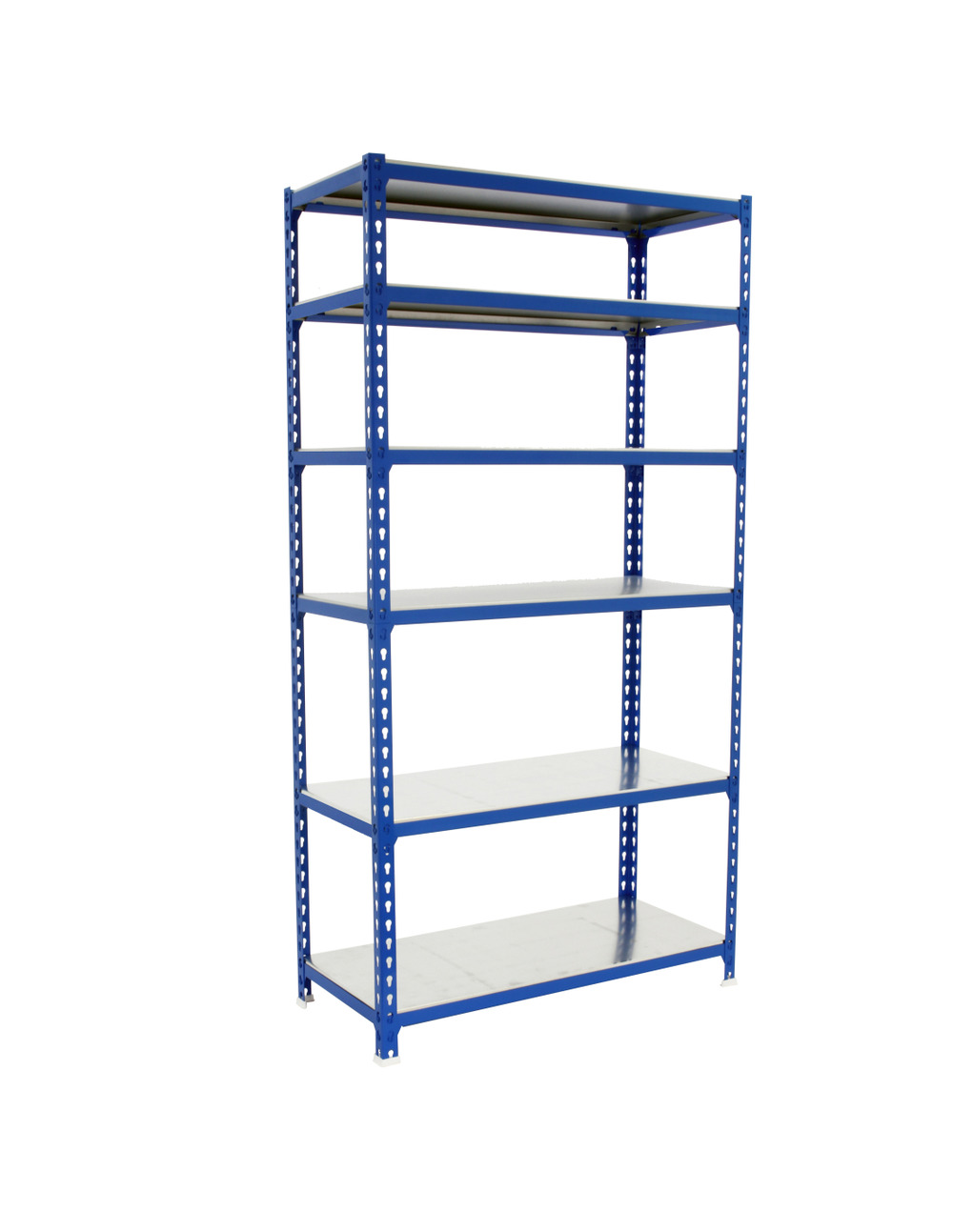 Etagère légère sans vis simonclick superplus 6/300 bleu/galva bleu/galva 2500x1100x300 - simonrack