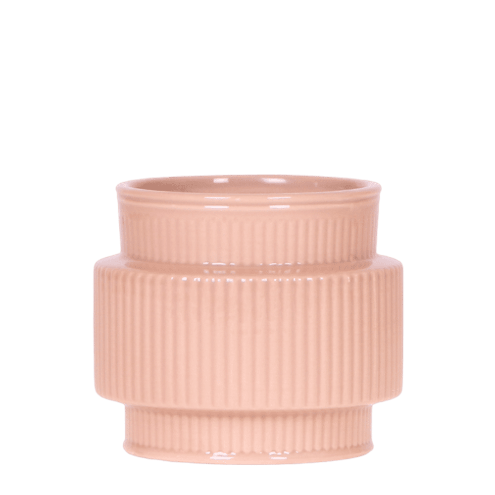 Cache-pot allure rose - ø9 cm x h10,5 cm