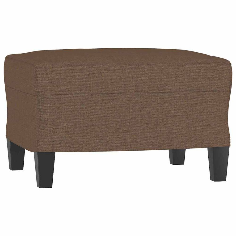 Repose-pied marron 60x50x41 cm tissu