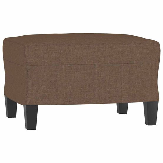 Repose-pied marron 60x50x41 cm tissu