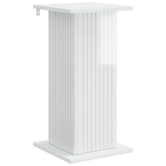Support de plante blanc brillant 30,5 x 30 x 60,5 cm