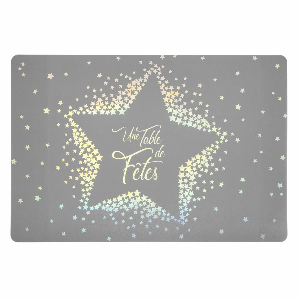 6 sets de table de noël design etoile