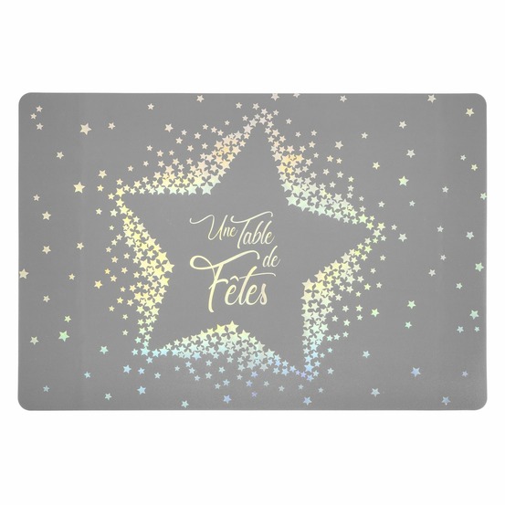 6 sets de table de noël design etoile