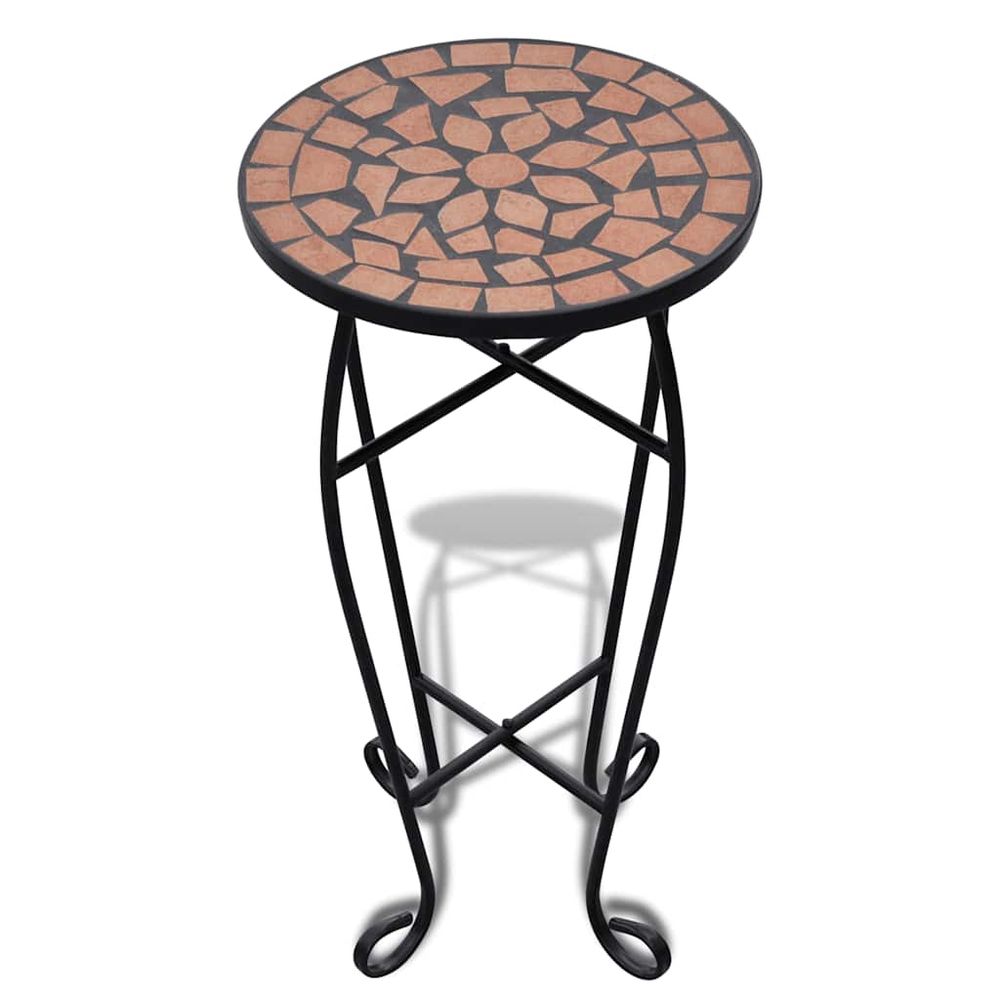 Table d'appoint mosaïque terre cuite