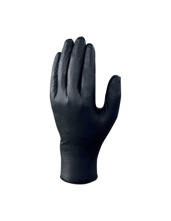 Gants jetables en nitrile noir ambidextre boîte de 100 - delta plus
