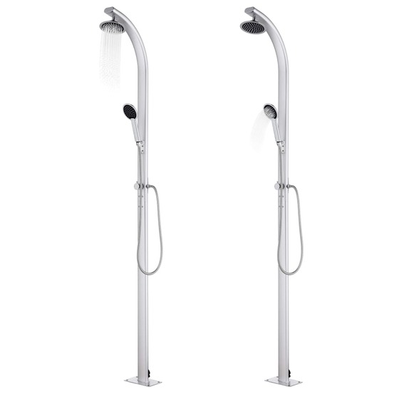 Douche de jardin 215 cm aluminium