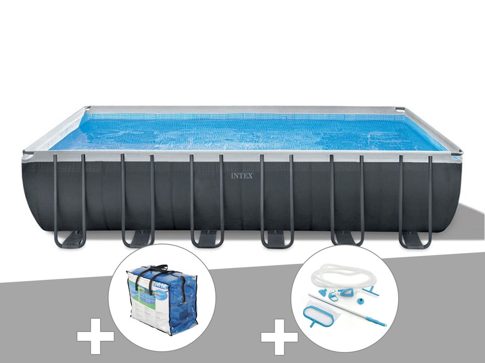 Kit piscine tubulaire ultra xtr frame rectangulaire 7,32 x 3,66 x 1,32 m + bâch