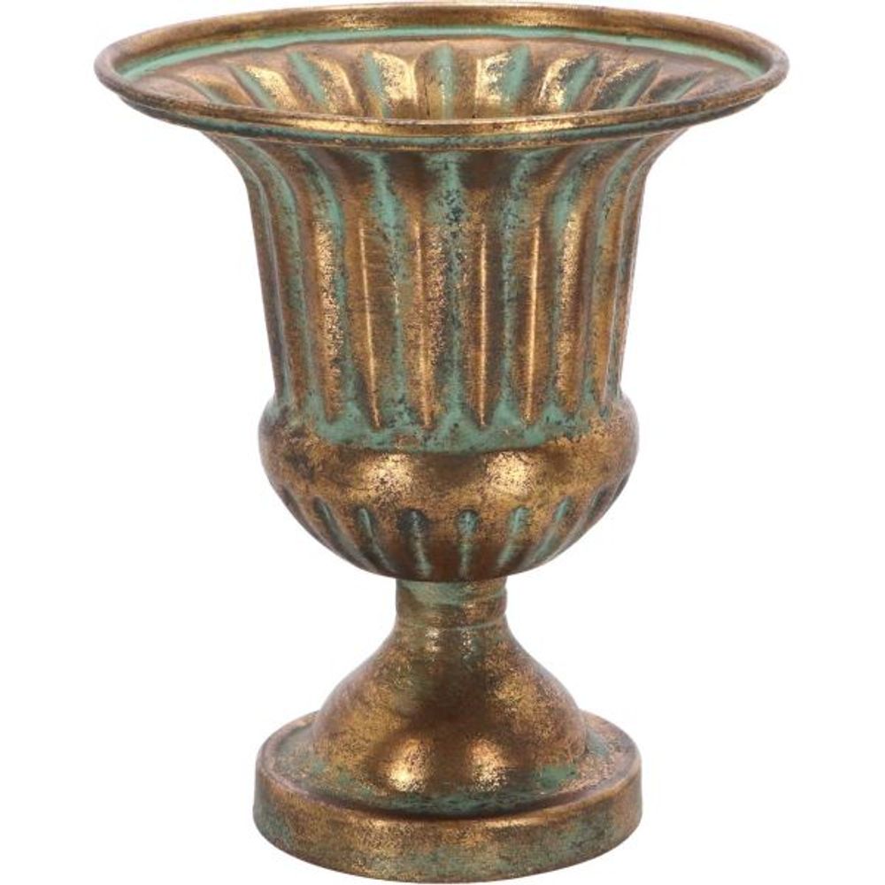 Vase en métal vieilli médicis modèle 2