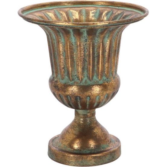 Vase en métal vieilli médicis modèle 2
