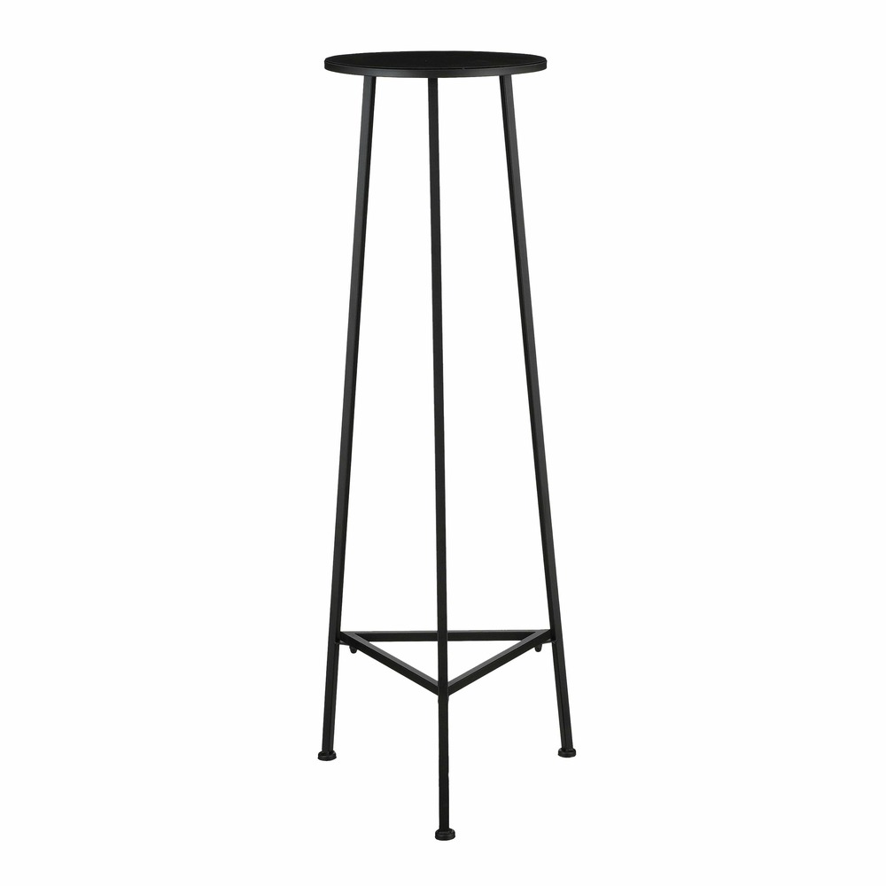 Mica decorations adine table de plantes - h120 x ø35 cm - métal - noir