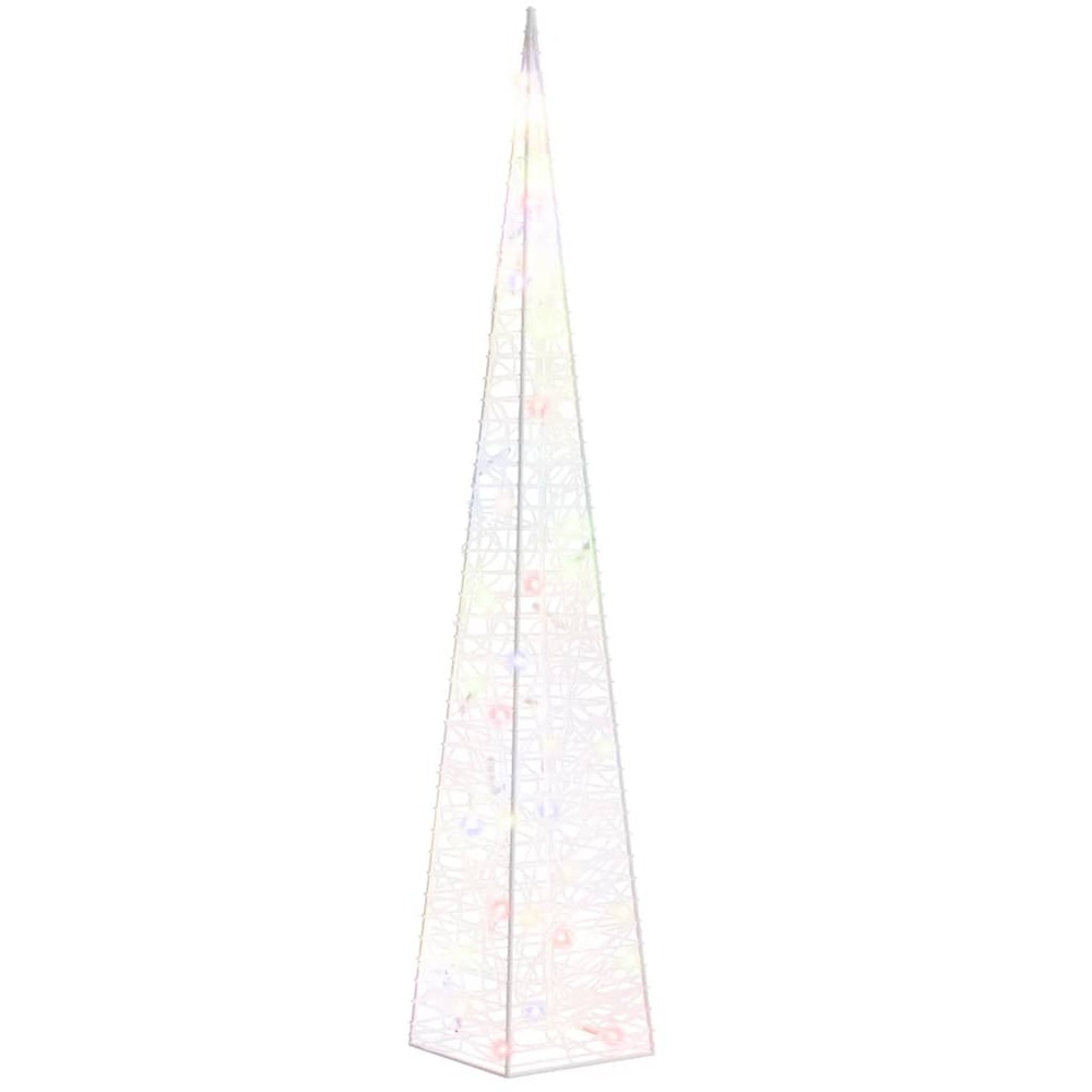 Cône lumineux décoratif à led acrylique multicolore 60 cm