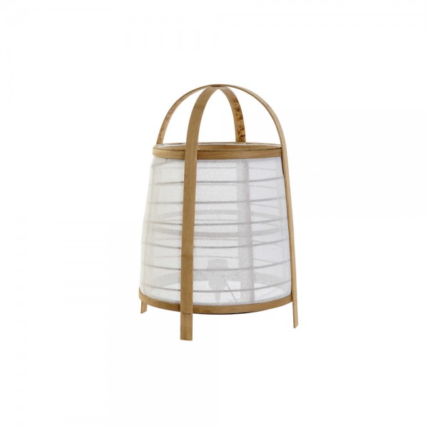 Lampe de bureau  lin blanc bambou 220 v 40 w (32 x 32 x 45.5 cm)