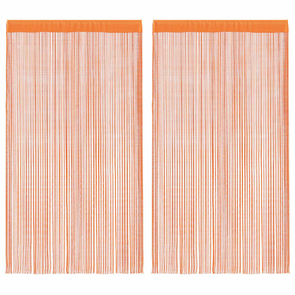 Rideau en fils 2 pcs 140 x 250 cm orange