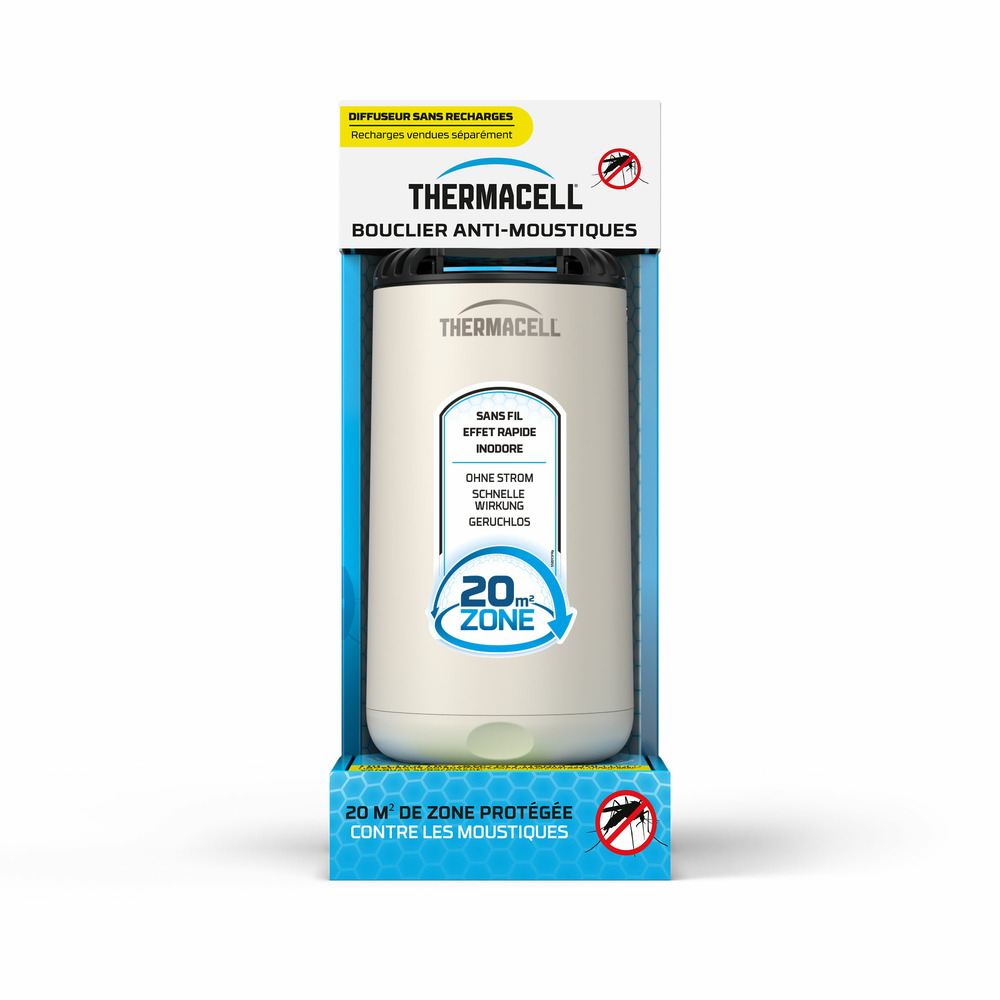 Thermacell appareil anti-moustiques & moustiques tigres sans fil - 20m² de protection - diffuseur blanc thhaloblanc