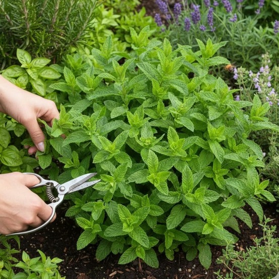 Menthe marocaine - sans traitement godet - 5/20 cm