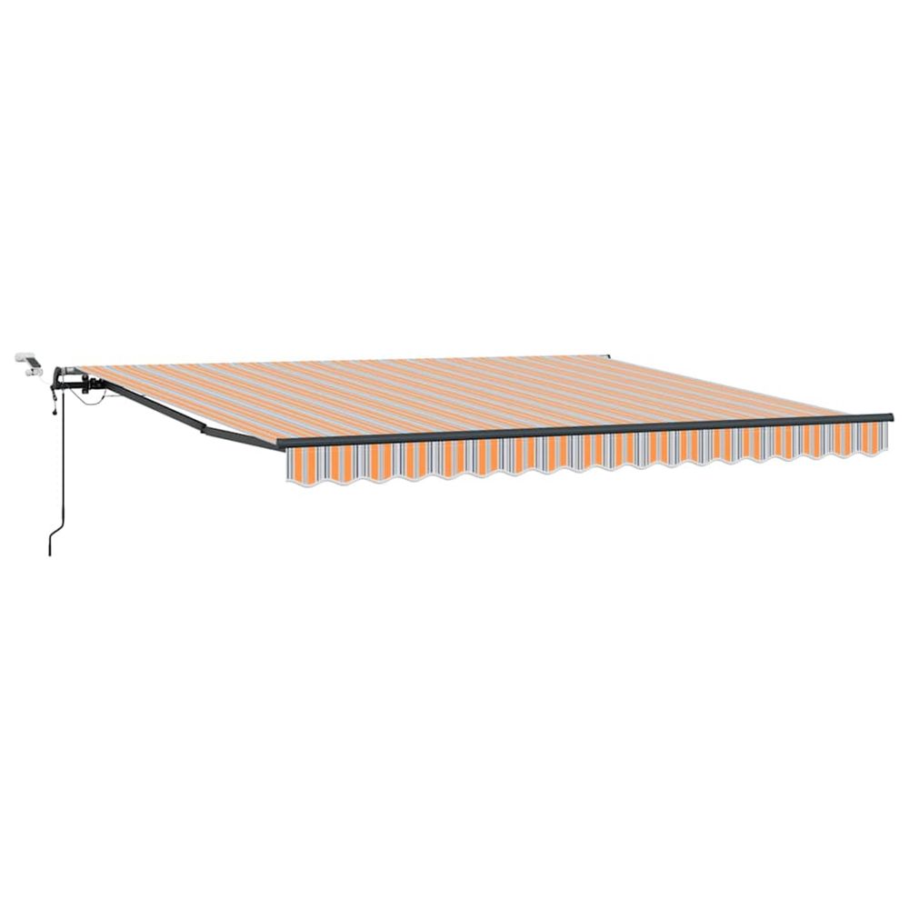 Auvent rétractable multicolore 400 × 350 cm polyester