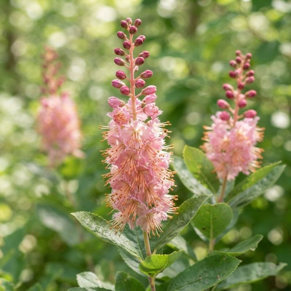 Clethra à feuilles d'aulne 'pink spire' (clethra alnifolia 'pink spire')