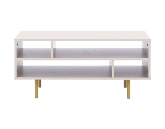 Monica - table basse - beige - 5 niches - 100 cm