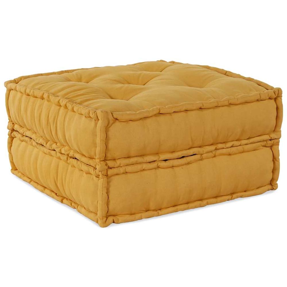 Canapé modulaire jaune 70x70x36 tissu