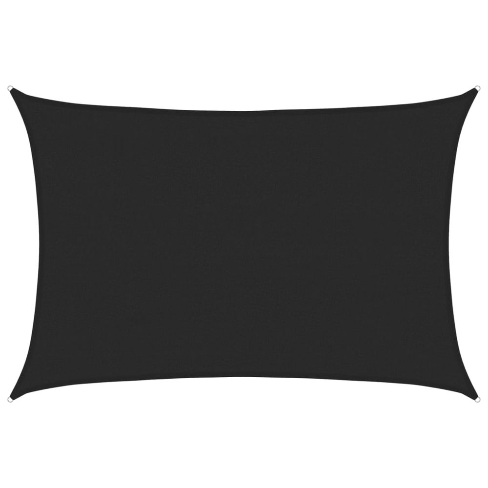 Voile d'ombrage 160 g/m² noir 4x6 m pehd