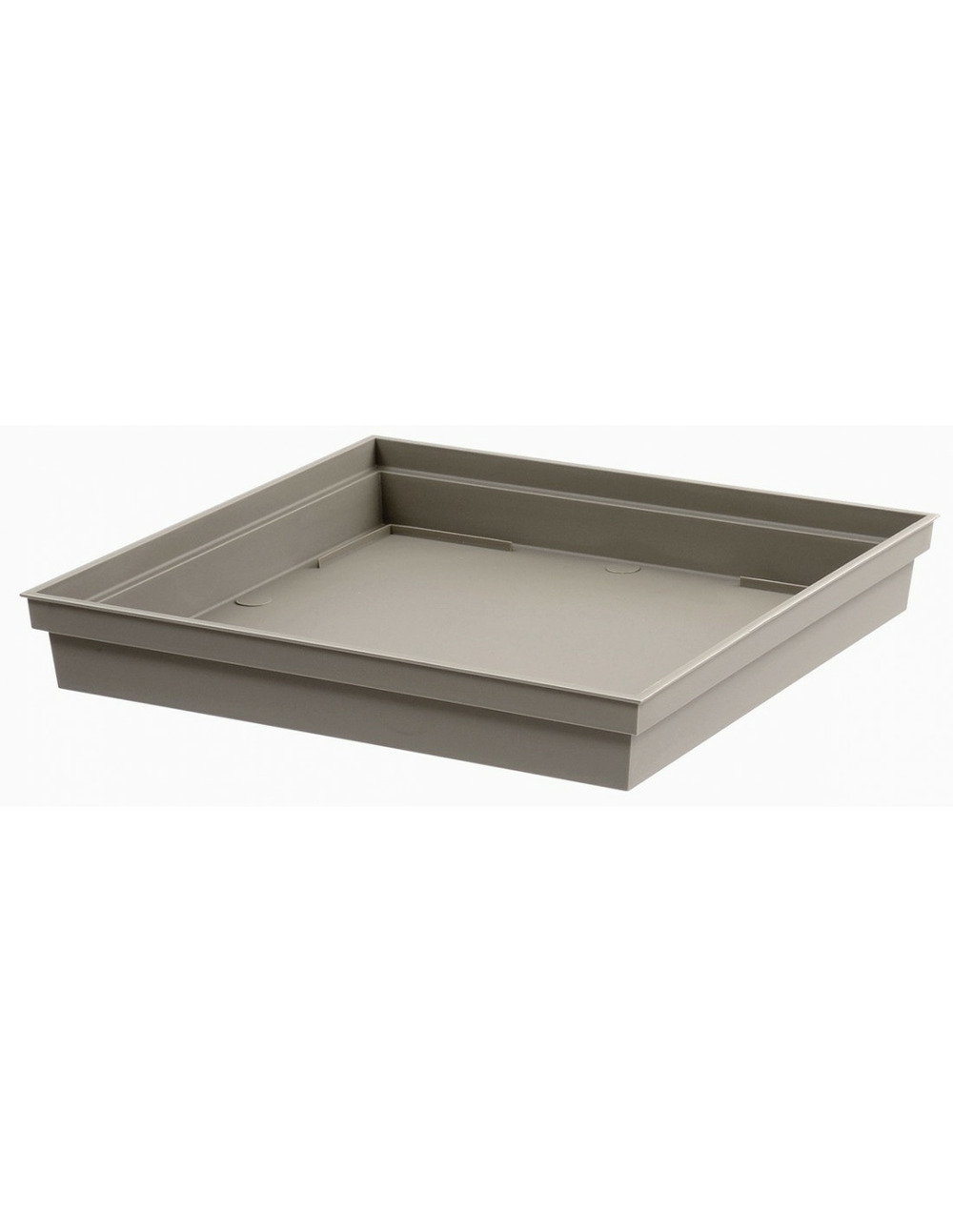 Soucoupe plastique carré toscane pot carré 22 l 26,7 x 26,7