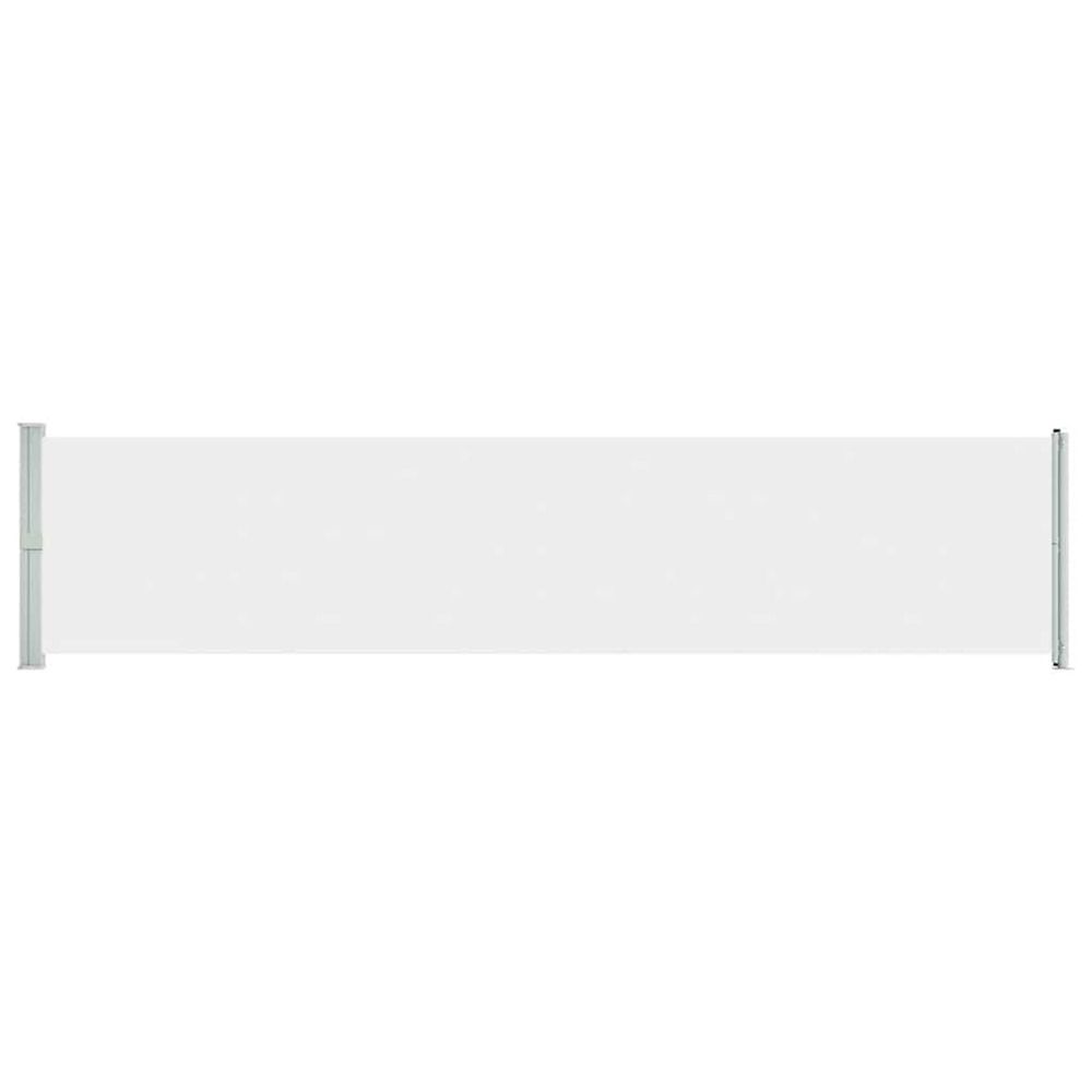 Auvent latéral rétractable de patio 140x600 cm crème