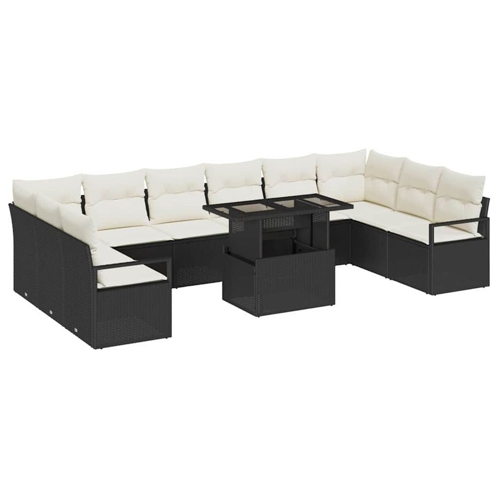 Ensemble de canapé de jardin 11 pc 10-nombre de places